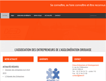 Tablet Screenshot of dreux-entreprises-developpement.fr